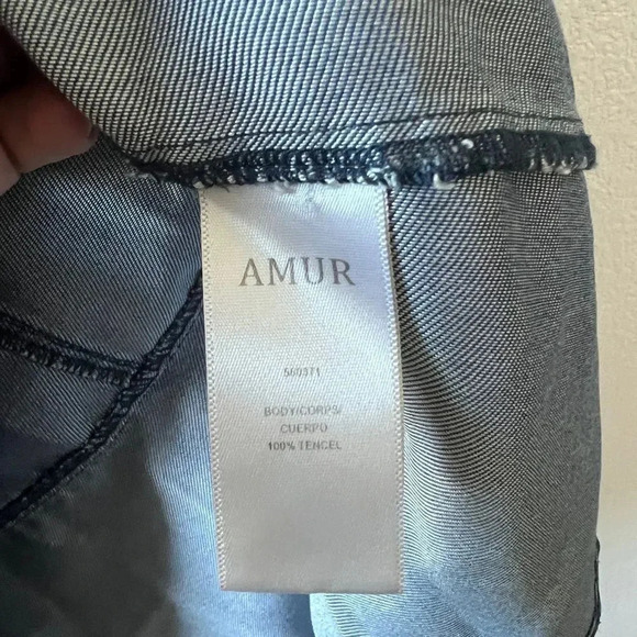 Amur Women's Blue Denim Emery Knee Length Dress size 2 - Picture 12 of 13